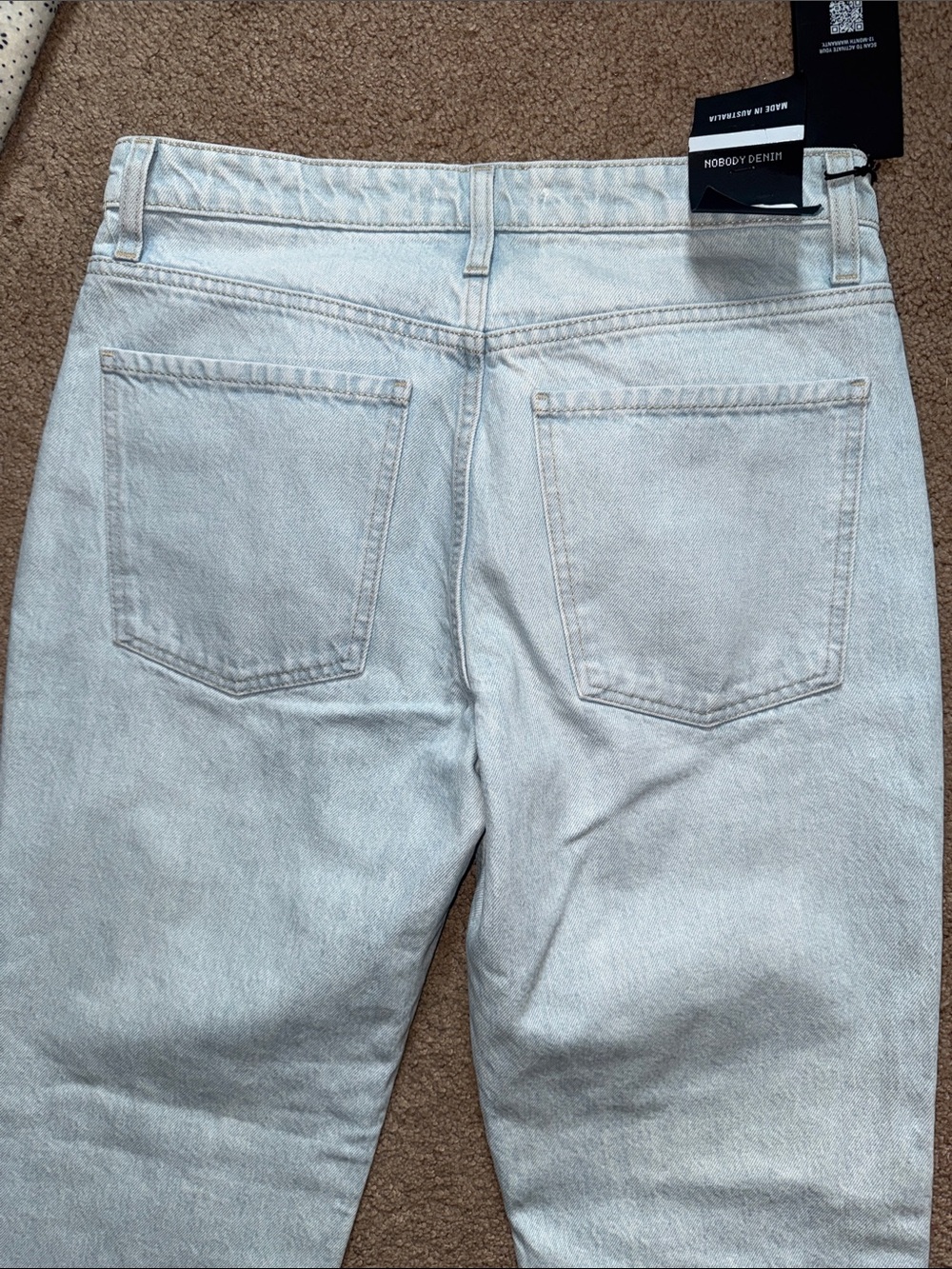 Nobody Denim, Phoebe low rise Relaxed Light Wash Jeans NWT 28 - Picture 6 of 9